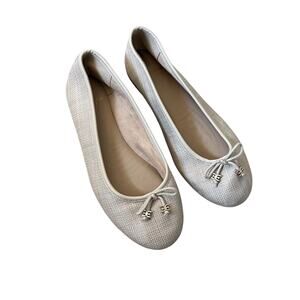 Sam Edelman Felicia Luxe Women's 7.5 Woven Natural Ballet Flat Neutral Aesthetic